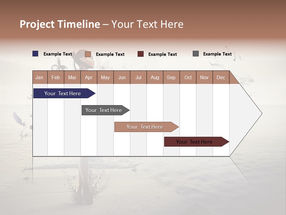 Fashion Illustration Harbor PowerPoint Template