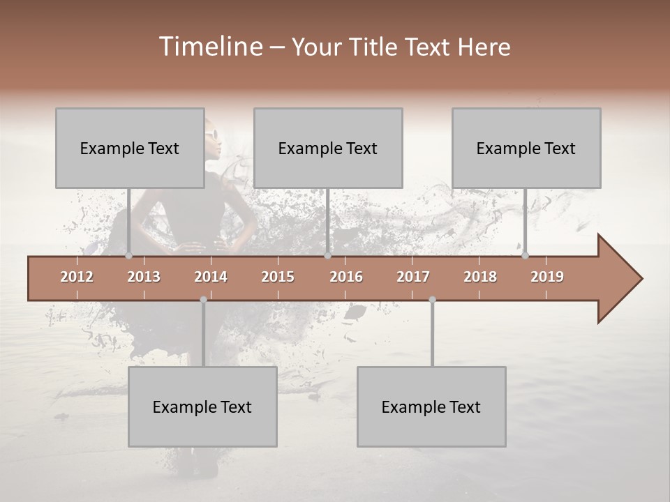 Fashion Illustration Harbor PowerPoint Template