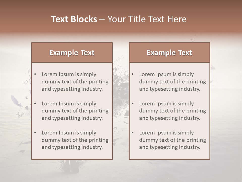 Fashion Illustration Harbor PowerPoint Template