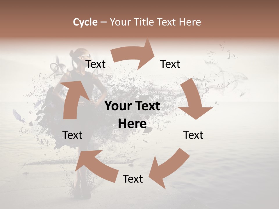 Fashion Illustration Harbor PowerPoint Template