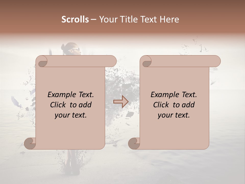 Fashion Illustration Harbor PowerPoint Template