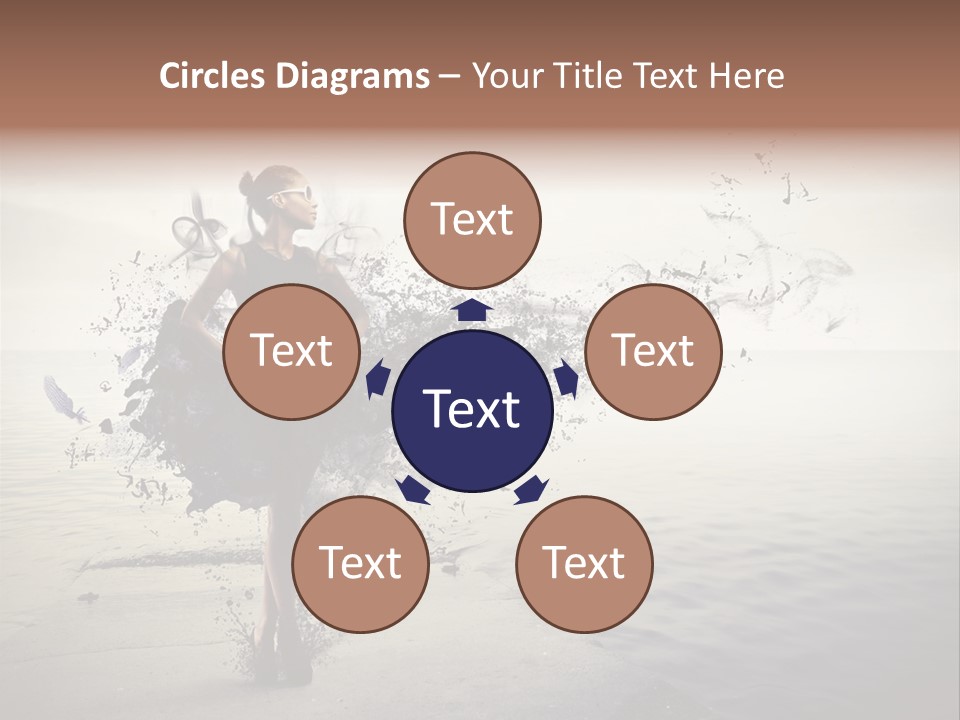 Fashion Illustration Harbor PowerPoint Template