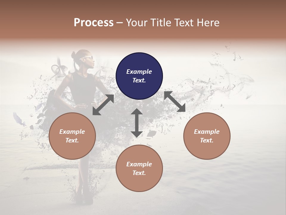 Fashion Illustration Harbor PowerPoint Template