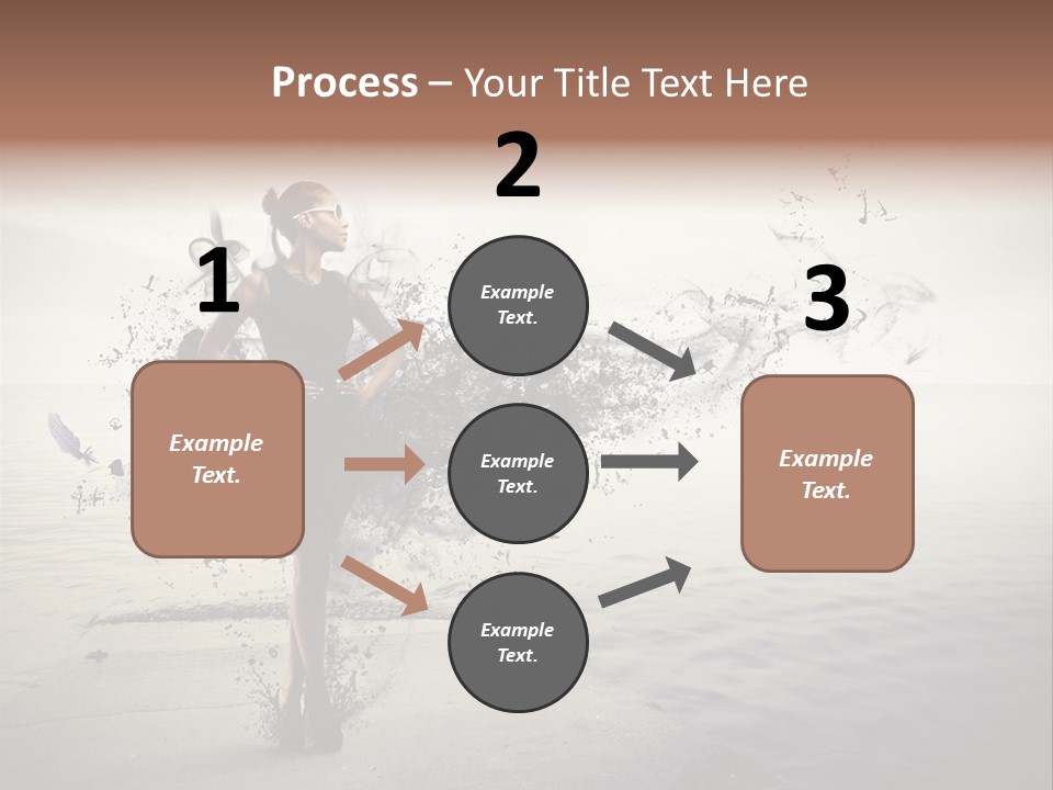 Fashion Illustration Harbor PowerPoint Template