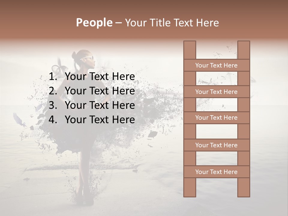 Fashion Illustration Harbor PowerPoint Template