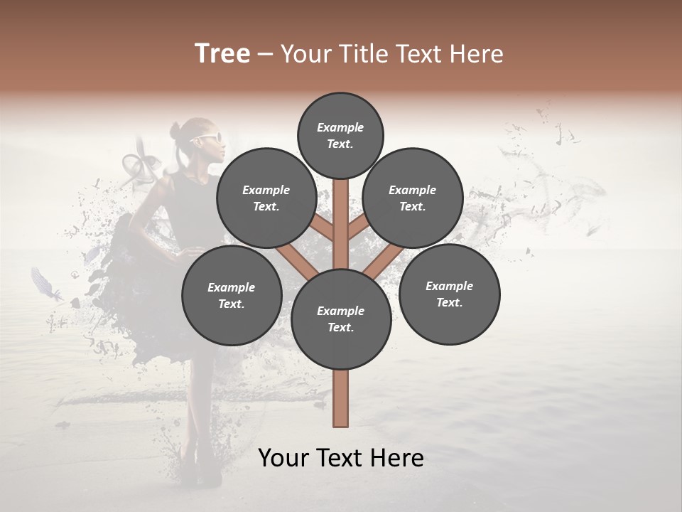 Fashion Illustration Harbor PowerPoint Template