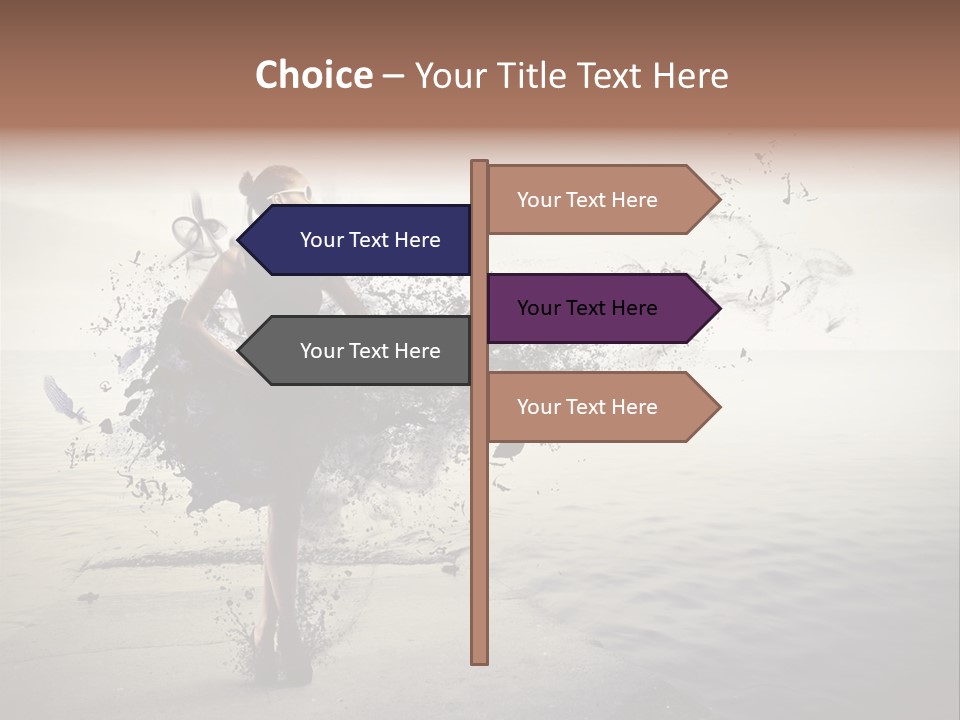 Fashion Illustration Harbor PowerPoint Template