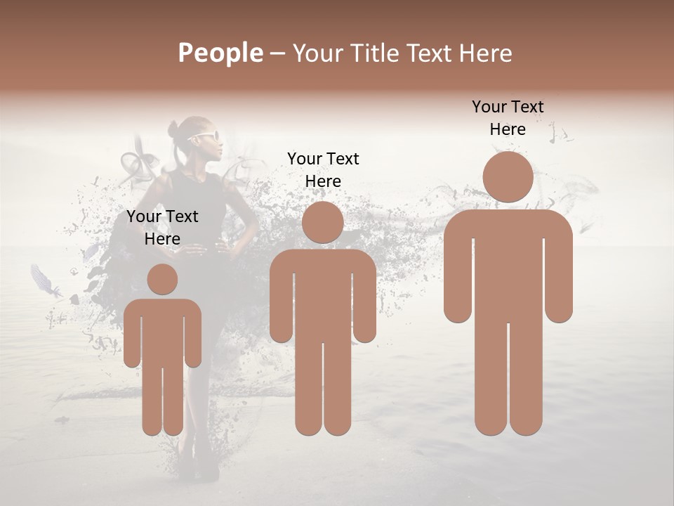 Fashion Illustration Harbor PowerPoint Template