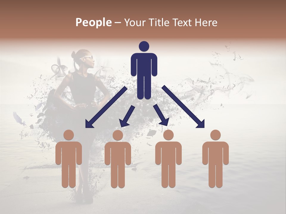 Fashion Illustration Harbor PowerPoint Template