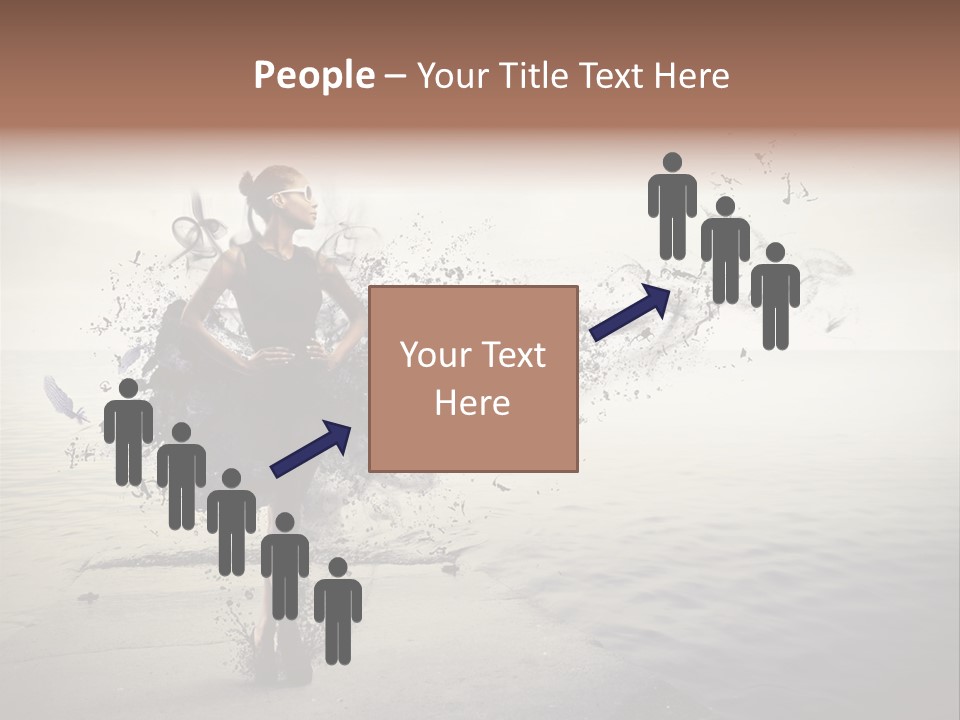 Fashion Illustration Harbor PowerPoint Template