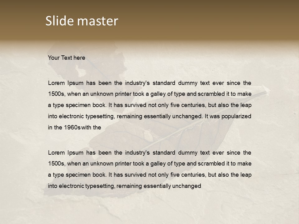 Fossilized Texture Macro PowerPoint Template