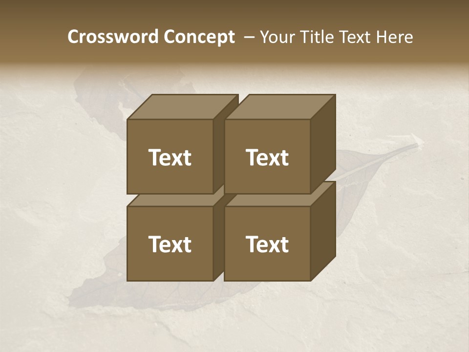 Fossilized Texture Macro PowerPoint Template