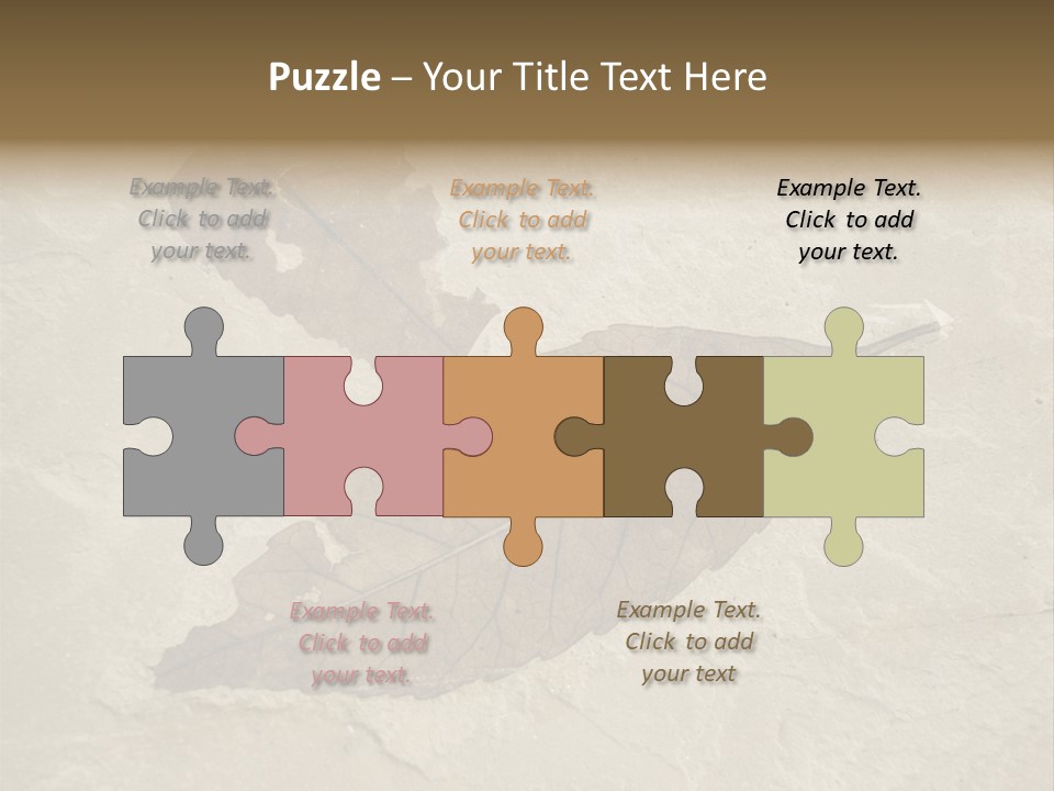 Fossilized Texture Macro PowerPoint Template