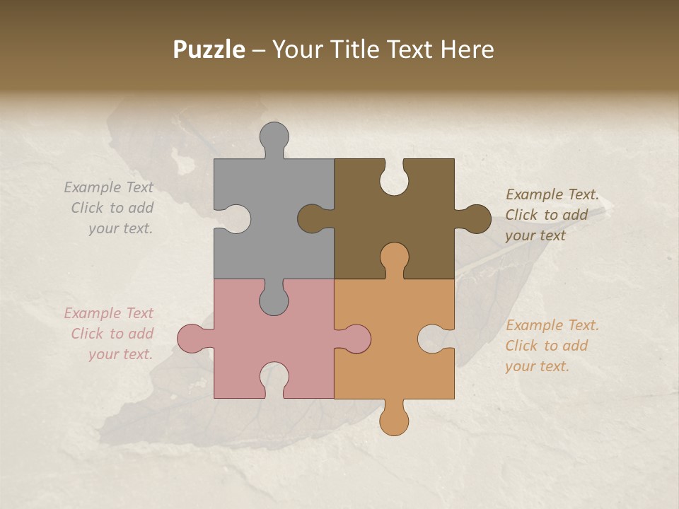 Fossilized Texture Macro PowerPoint Template