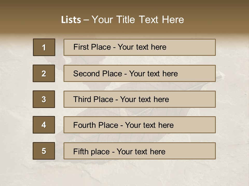 Fossilized Texture Macro PowerPoint Template