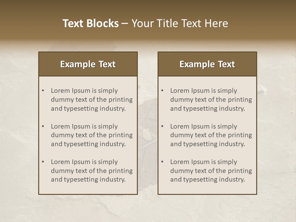 Fossilized Texture Macro PowerPoint Template