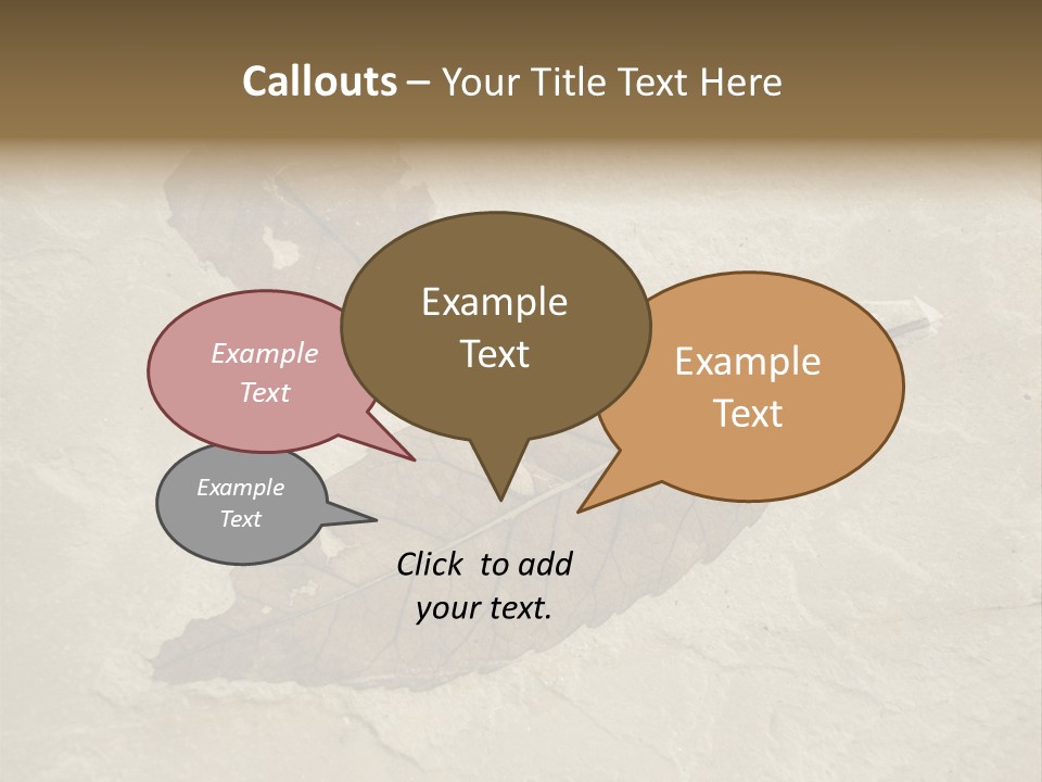 Fossilized Texture Macro PowerPoint Template
