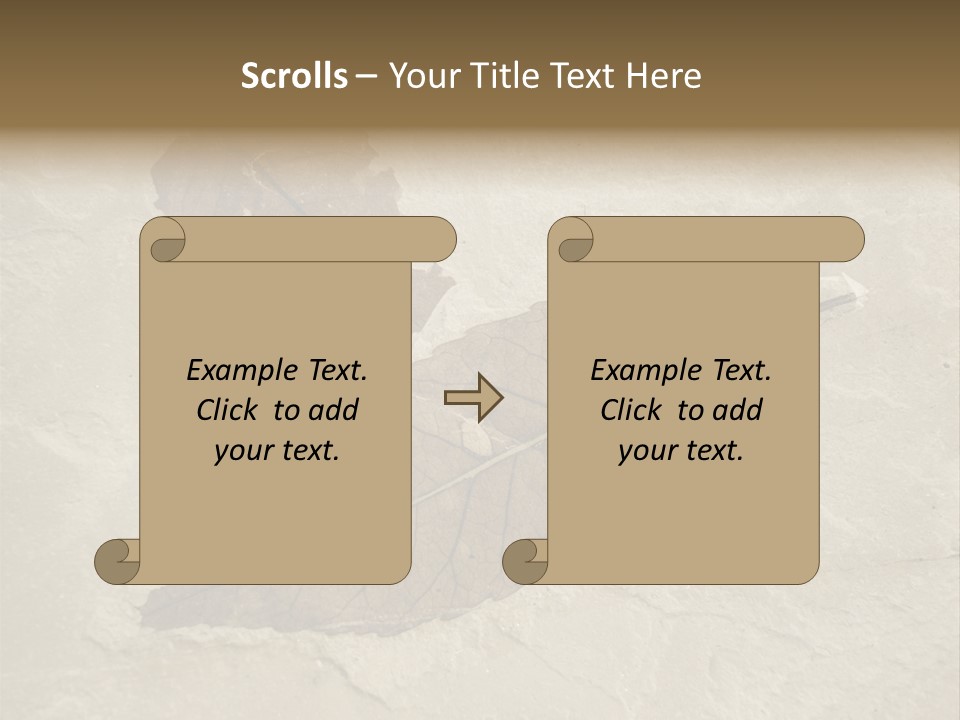 Fossilized Texture Macro PowerPoint Template