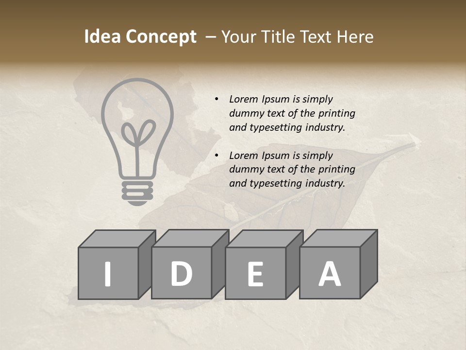 Fossilized Texture Macro PowerPoint Template