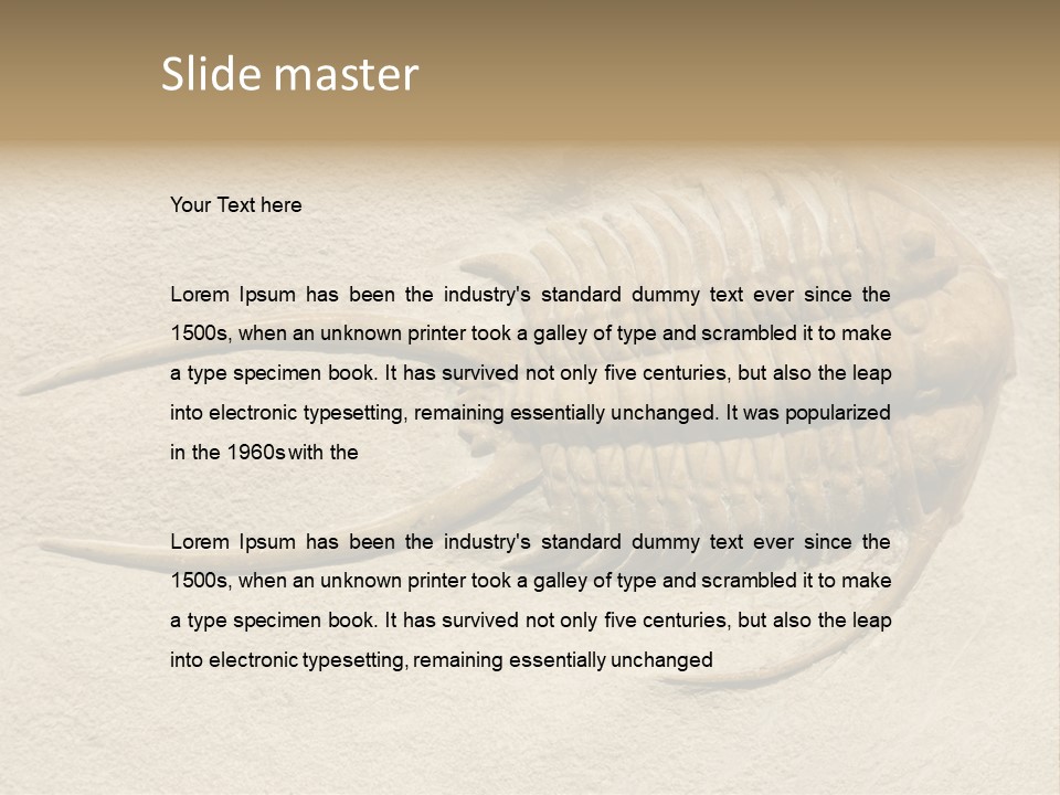 Geology Prehistoric Animal PowerPoint Template