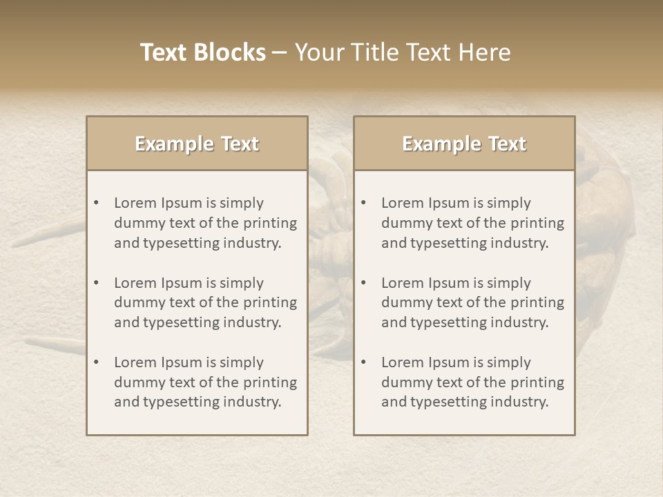 Geology Prehistoric Animal PowerPoint Template