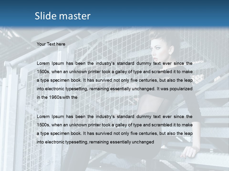 Adult Black Body PowerPoint Template