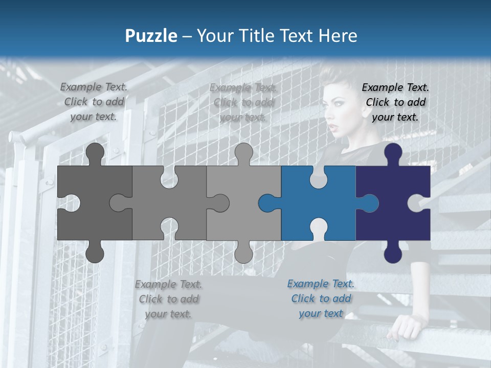 Adult Black Body PowerPoint Template