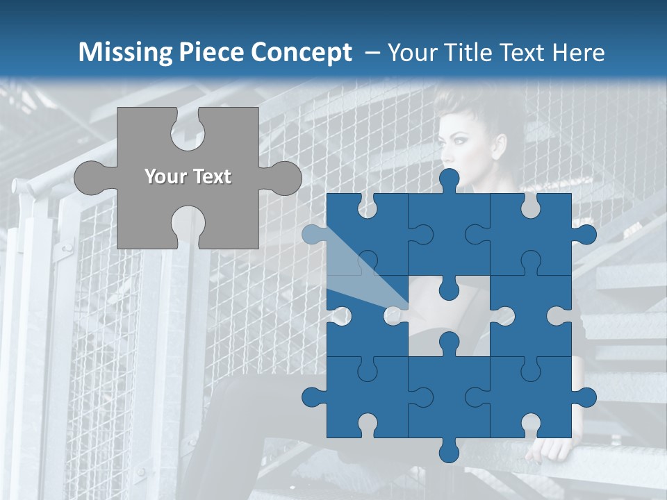 Adult Black Body PowerPoint Template