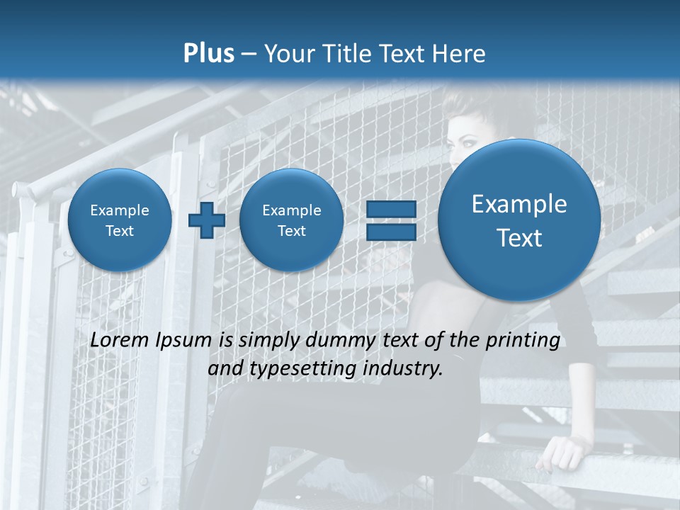 Adult Black Body PowerPoint Template