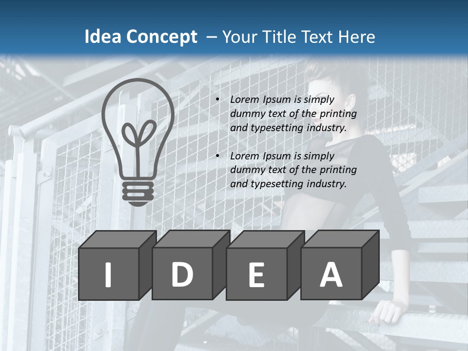 Adult Black Body PowerPoint Template