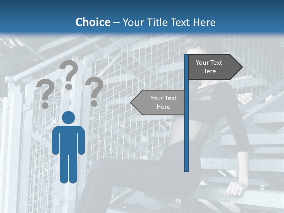 Adult Black Body PowerPoint Template