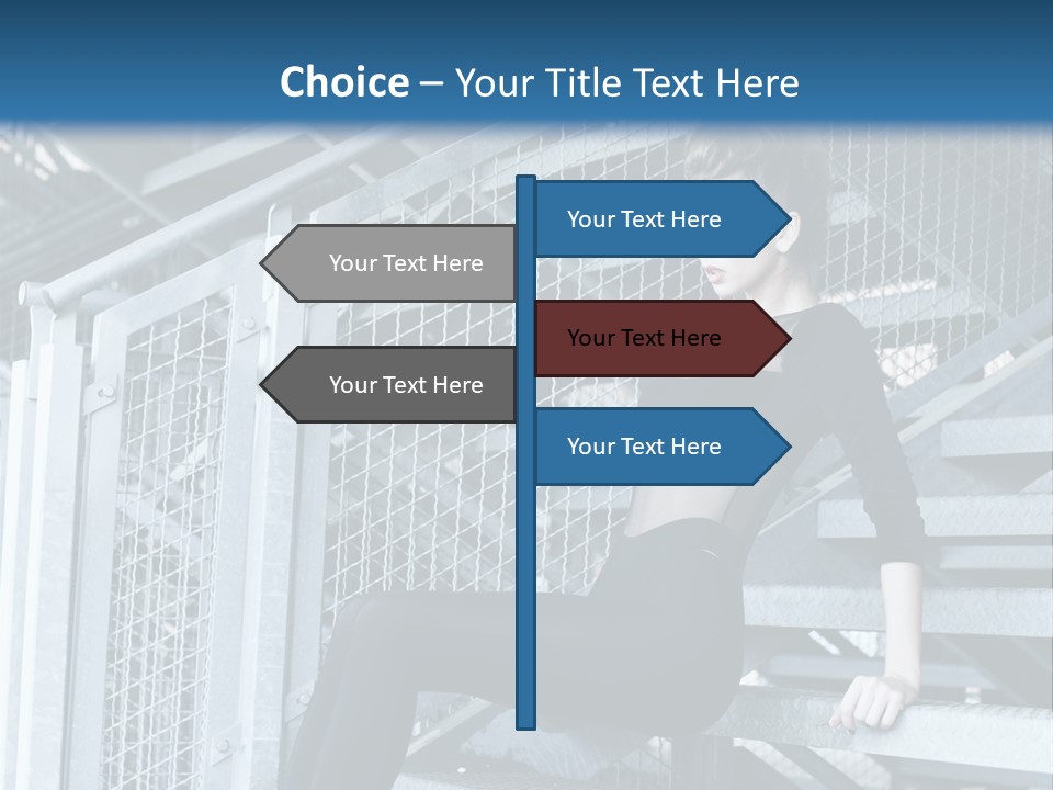 Adult Black Body PowerPoint Template