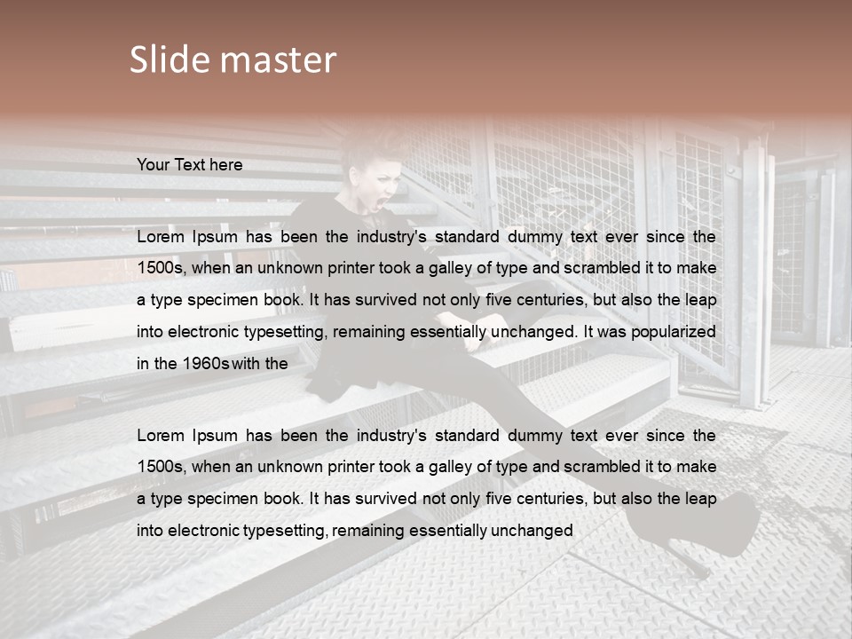 Woman Model Elegance PowerPoint Template