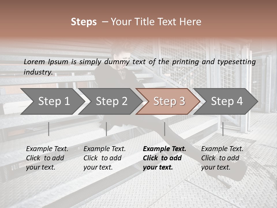 Woman Model Elegance PowerPoint Template