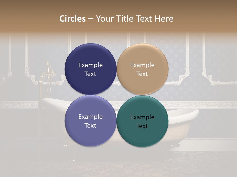 Bathtub Retro Interiors PowerPoint Template
