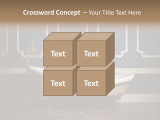 Bathtub Retro Interiors PowerPoint Template