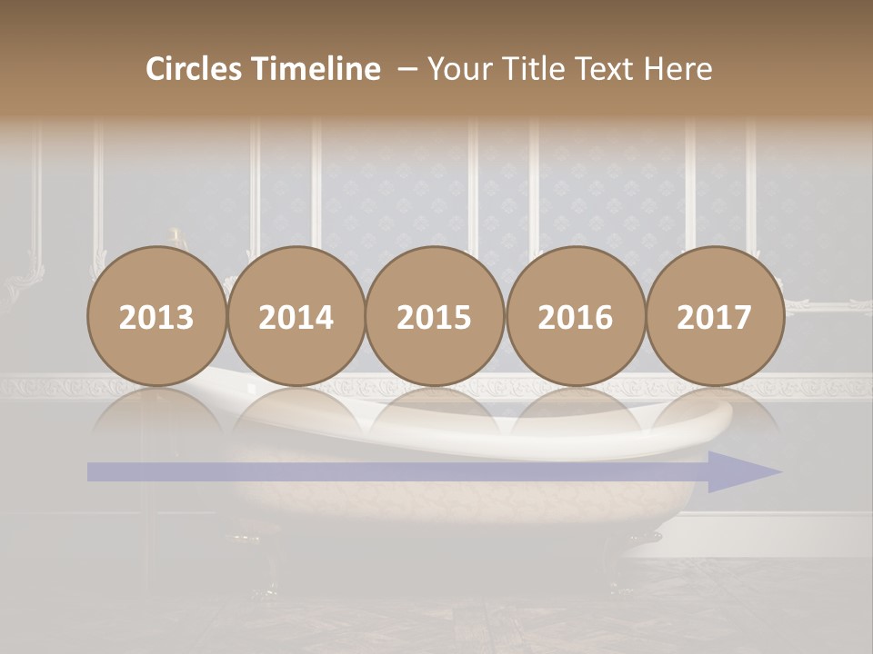 Bathtub Retro Interiors PowerPoint Template