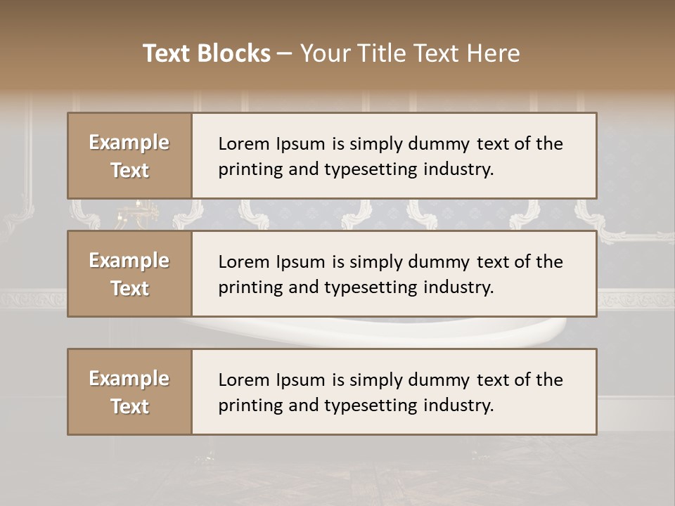 Bathtub Retro Interiors PowerPoint Template