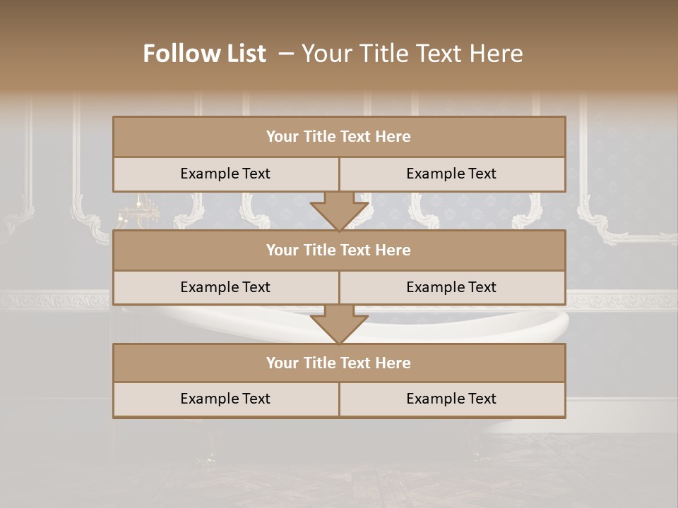 Bathtub Retro Interiors PowerPoint Template