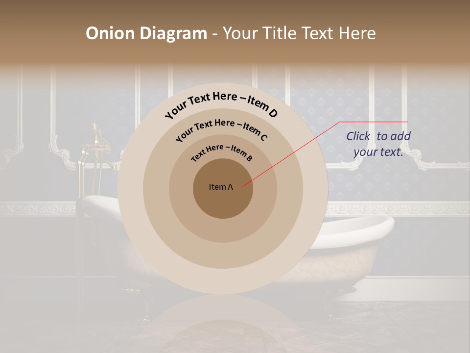 Bathtub Retro Interiors PowerPoint Template