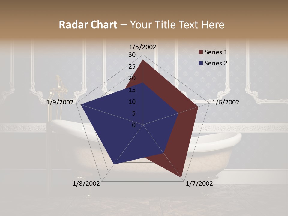 Bathtub Retro Interiors PowerPoint Template