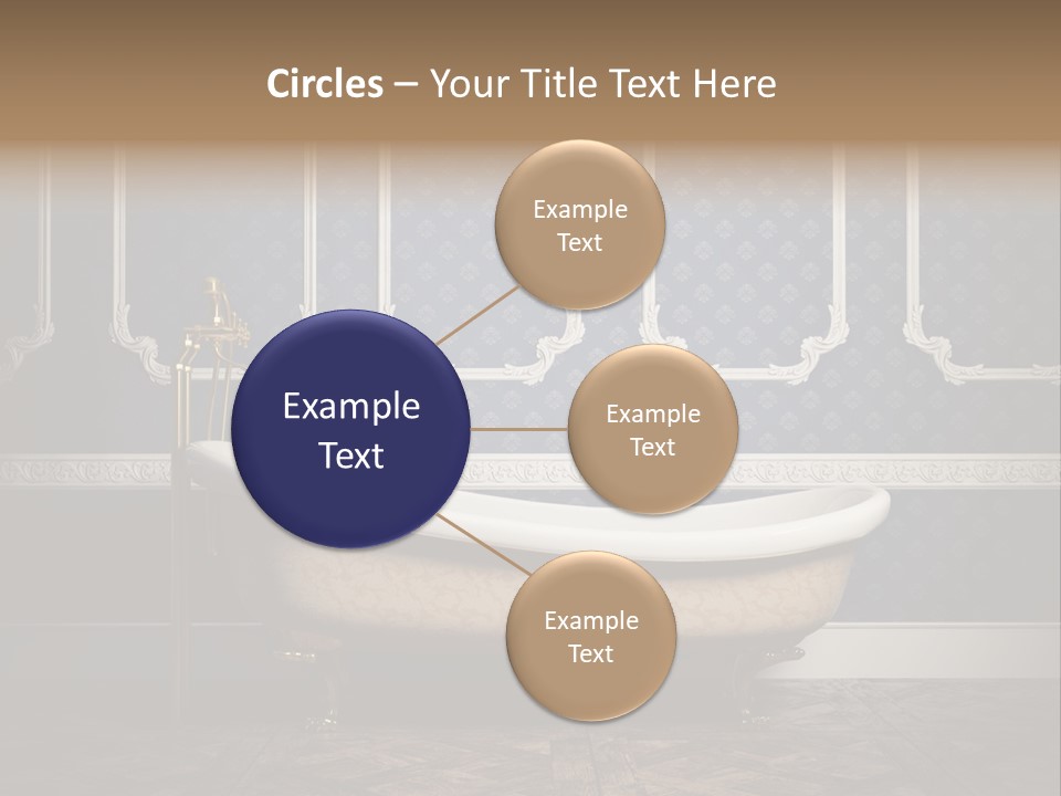 Bathtub Retro Interiors PowerPoint Template
