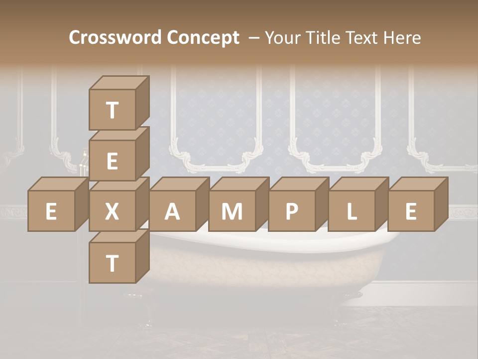 Bathtub Retro Interiors PowerPoint Template
