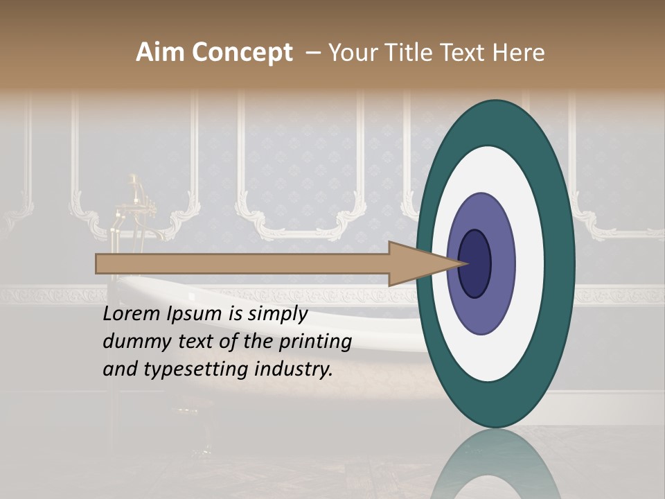 Bathtub Retro Interiors PowerPoint Template