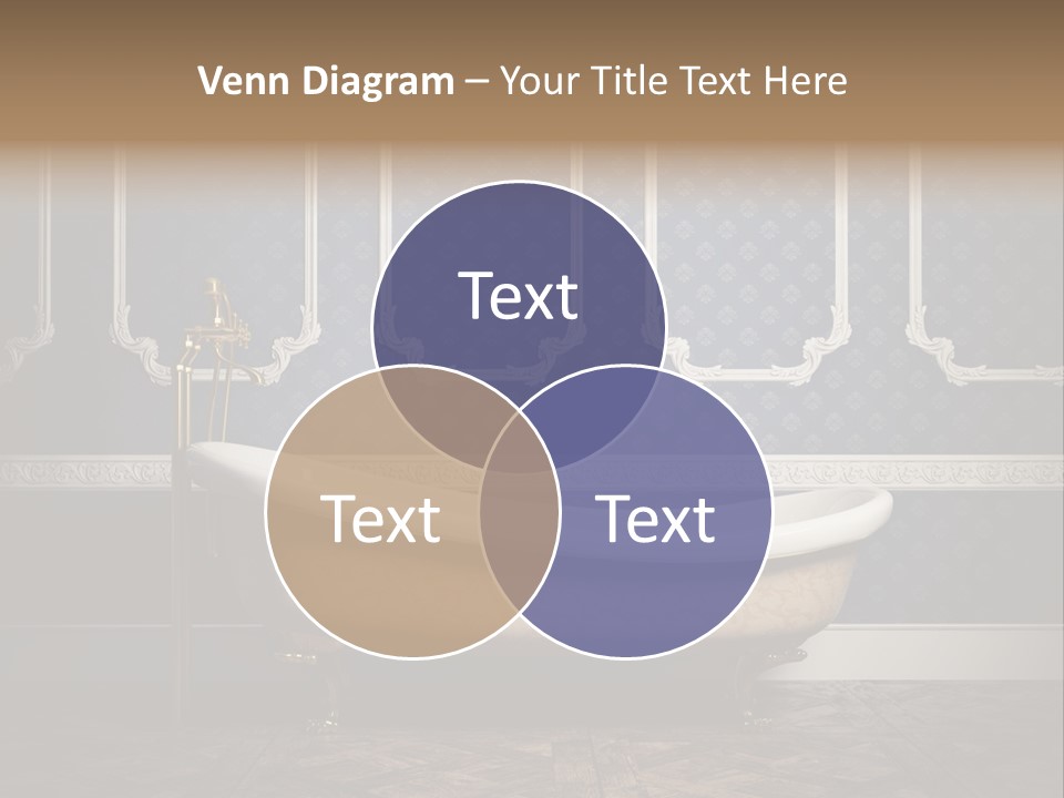 Bathtub Retro Interiors PowerPoint Template