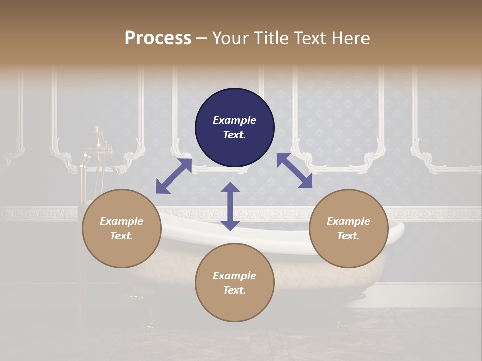 Bathtub Retro Interiors PowerPoint Template