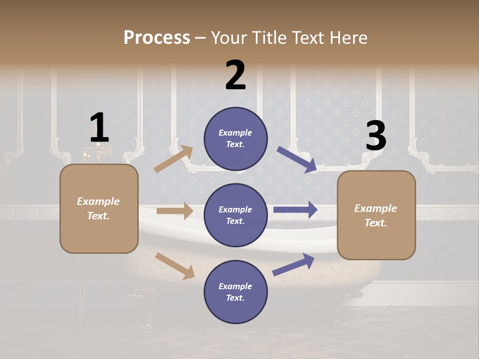 Bathtub Retro Interiors PowerPoint Template