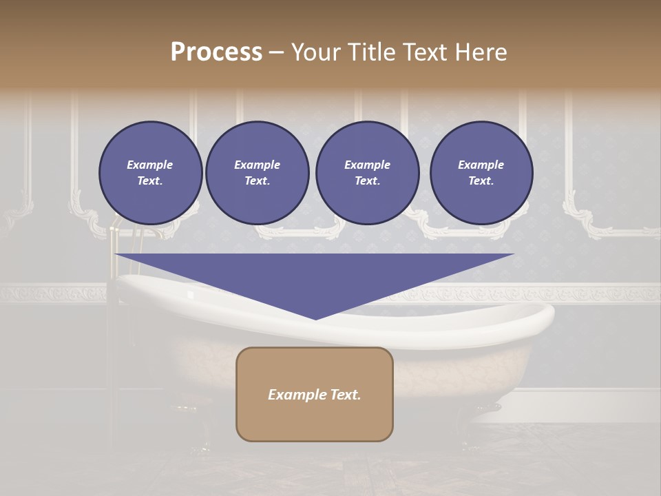 Bathtub Retro Interiors PowerPoint Template