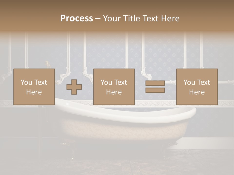 Bathtub Retro Interiors PowerPoint Template