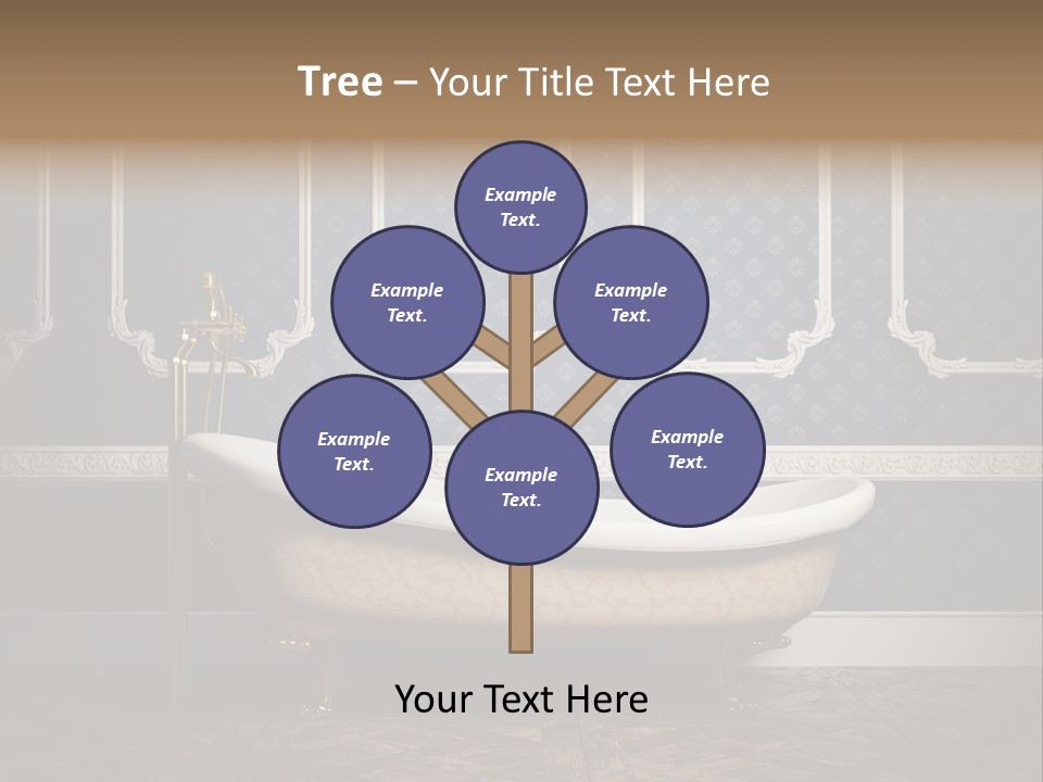 Bathtub Retro Interiors PowerPoint Template